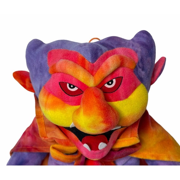 Vintage Dracula Stuffins Halloween Toy 1998 Tie Dye Rare Large 22" Plush - Picture 3 of 8